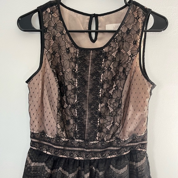 LOFT Tops - LOFT BLACK LACE CLASSY TANK